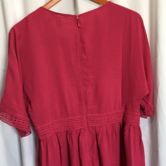 SALE Ella Moon Embroidered Pink Dress Size M - Picture 7 of 9